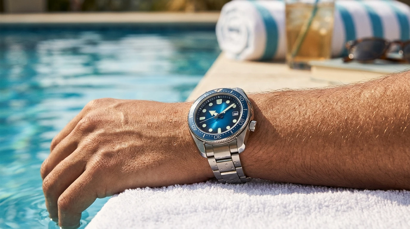 40mm Automatic Diver: Ceramic Bezel, Gradient Dial
