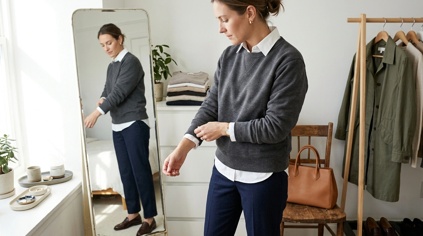 Crew Neck Sweatshirt Styling Checklist: Fit to Finish